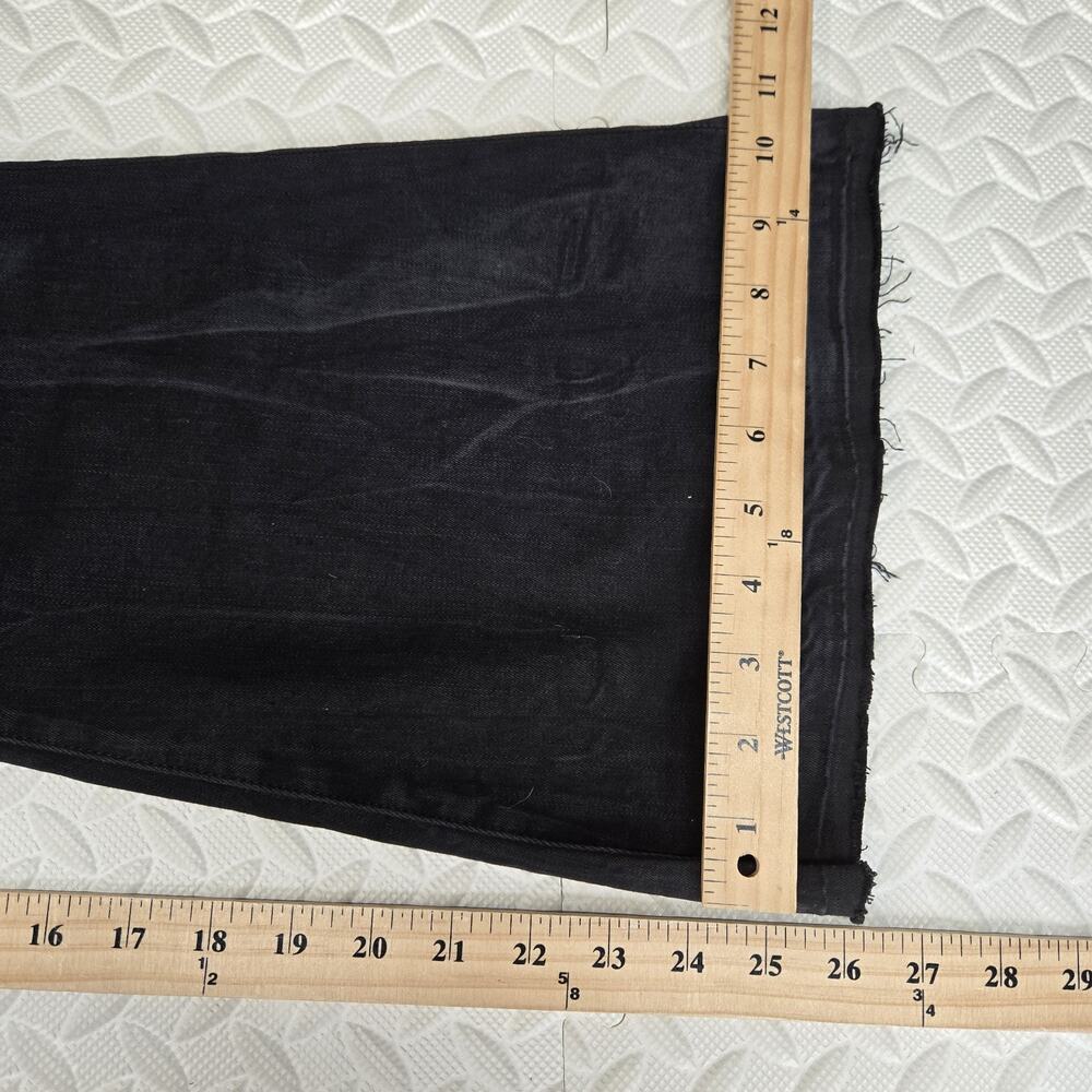 Frame Denim Jeans Womens 31 Le Crop Bell Black Flare Bellbottom Stretch Bohemian - Picture 13 of 13